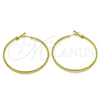 Argolla Grande 02.93.0010.50 Oro Laminado, Diamantado, Tono Dorado