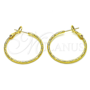 Argolla Mediana 02.93.0011.30 Oro Laminado, Diamantado, Tono Dorado