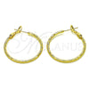 Argolla Mediana 02.93.0011.30 Oro Laminado, Diamantado, Tono Dorado