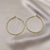 Argolla Grande 02.93.0011.50 Oro Laminado, Diamantado, Tono Dorado