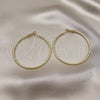 Argolla Grande 02.93.0012.50 Oro Laminado, Diamantado, Tono Dorado