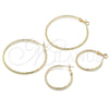 Argolla Grande 02.93.0012.50 Oro Laminado, Diamantado, Tono Dorado