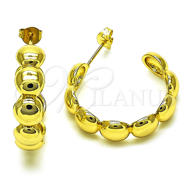 Argolla Mediana 02.341.0152.30 Oro Laminado, Pulido, Tono Dorado