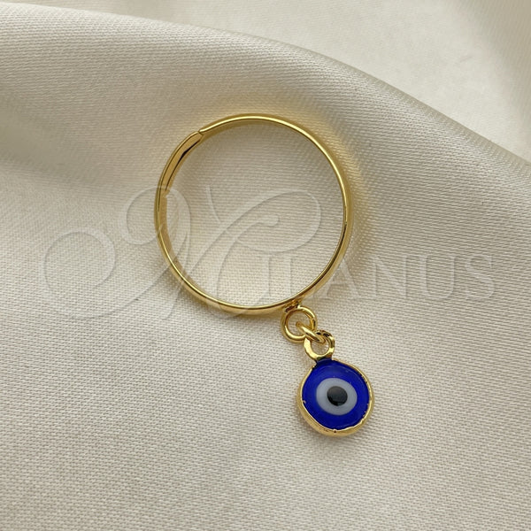 Anillo Elegante 01.02.0005 Oro Laminado, Pulido, Tono Dorado (One size fits all)