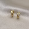 Argolla Huggie 02.379.0067.14 Oro Laminado, con Perla Marfil, Pulido, Tono Dorado