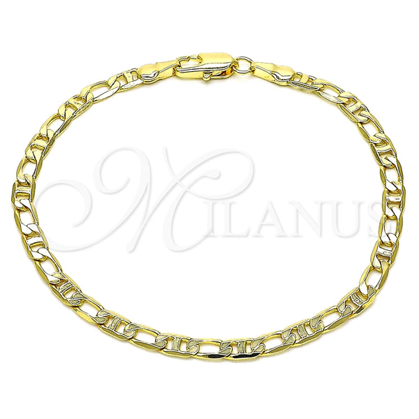 Pulsera Básica 04.63.1420.08 Oro Laminado, Pulido, Tono Dorado (0.80 Gauge, 04 MM Thickness, 8 Inches Length)