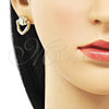 Arete Dormilona 02.213.0548 Oro Laminado, Pulido, Tono Dorado