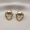 Arete Dormilona 02.213.0548 Oro Laminado, Pulido, Tono Dorado
