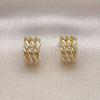 Arete Dormilona 02.379.0077 Oro Laminado, con Marfil Perla, Pulido, Tono Dorado
