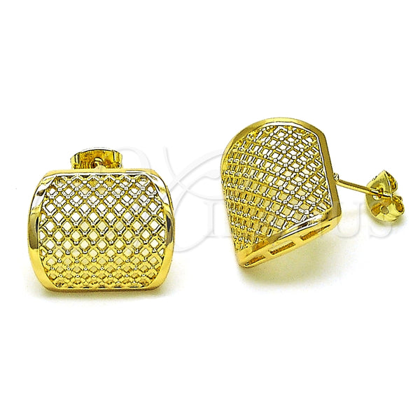 Arete Dormilona 02.213.0561 Oro Laminado, Pulido, Tono Dorado