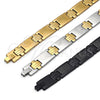 Pulsera Solida 03.114.0385.2.08 Acero Inoxidable, Pulido, Dos Tonos (13 MM Thickness, 8 Inches Length)