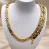 Collar y Pulsera 06.116.0049.2 Acero Inoxidable, Pulido, Tono Dorado