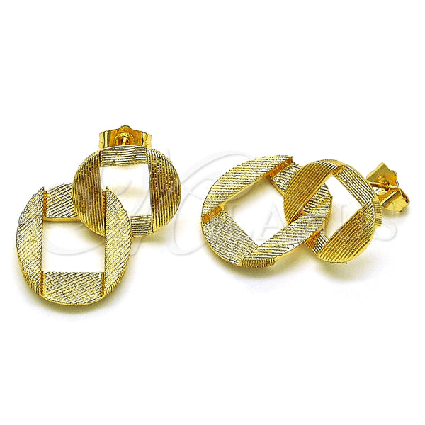 Arete Colgante 02.163.0216 Oro Laminado, Mate, Tono Dorado