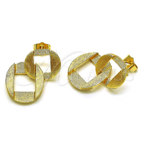Arete Colgante 02.163.0216 Oro Laminado, Mate, Tono Dorado