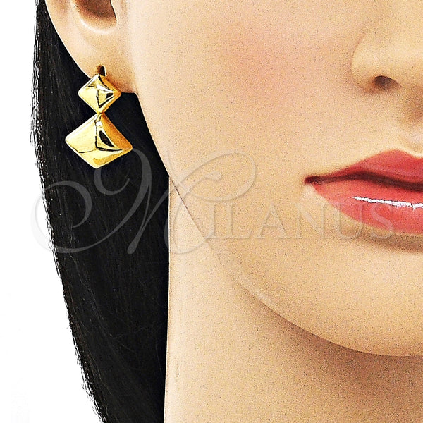 Arete Colgante 02.368.0080 Oro Laminado, Pulido, Tono Dorado