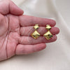 Arete Colgante 02.368.0080 Oro Laminado, Pulido, Tono Dorado