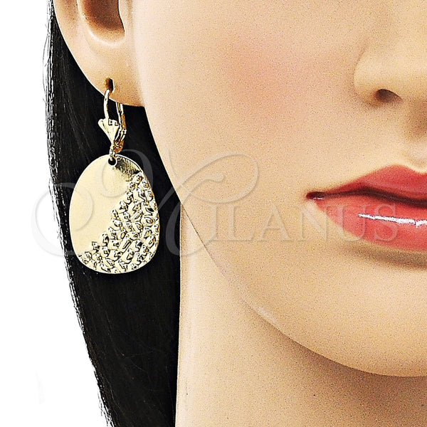 Arete Colgante 02.414.0009 Oro Laminado, Pulido, Tono Dorado