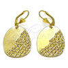 Arete Colgante 02.414.0009 Oro Laminado, Pulido, Tono Dorado