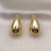 Arete Dormilona 02.195.0219 Oro Laminado, Pulido, Tono Dorado
