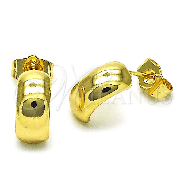 Arete Dormilona 02.195.0225 Oro Laminado, Pulido, Tono Dorado