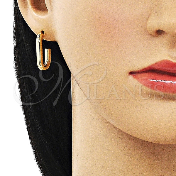 Argolla Pequeña 02.195.0231.18 Oro Laminado, Pulido, Tono Dorado