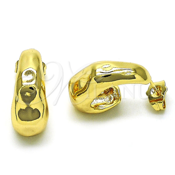 Arete Dormilona 02.163.0225 Oro Laminado, Pulido, Tono Dorado