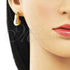 Arete Dormilona 02.163.0227 Oro Laminado, Pulido, Tono Dorado