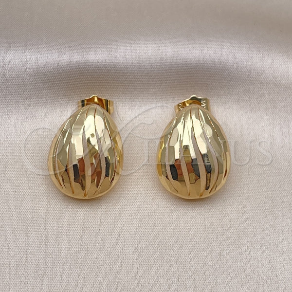Arete Dormilona 02.122.0120 Oro Laminado, Pulido, Tono Dorado