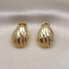 Arete Dormilona 02.122.0120 Oro Laminado, Pulido, Tono Dorado