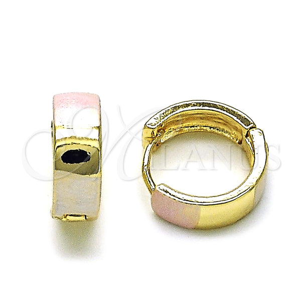 Argolla Huggie 02.213.0579.15 Oro Laminado, Pulido, Tres Tonos
