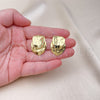 Arete Dormilona 02.341.0163 Oro Laminado, Pulido, Tono Dorado
