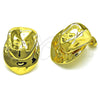Arete Dormilona 02.341.0163 Oro Laminado, Pulido, Tono Dorado