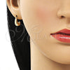 Arete Dormilona 02.195.0236 Oro Laminado, Pulido, Tono Dorado