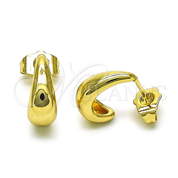 Arete Dormilona 02.195.0236 Oro Laminado, Pulido, Tono Dorado