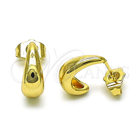 Arete Dormilona 02.195.0236 Oro Laminado, Pulido, Tono Dorado