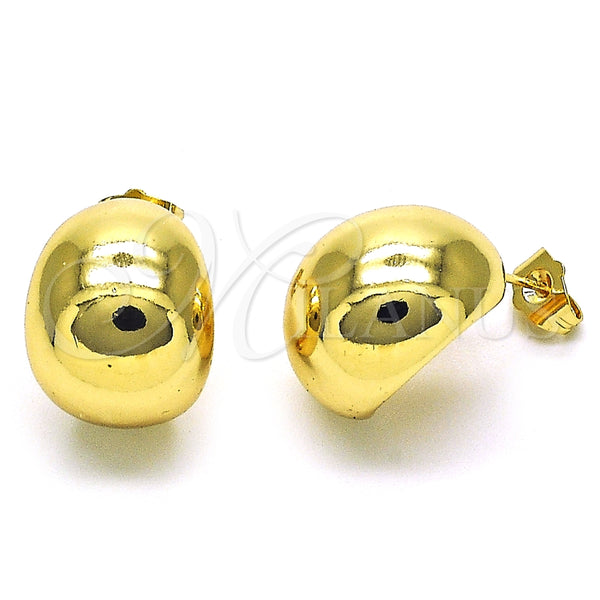 Arete Dormilona 02.163.0242 Oro Laminado, Pulido, Tono Dorado