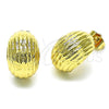 Arete Dormilona 02.163.0244 Oro Laminado, Pulido, Tono Dorado