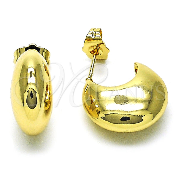 Arete Dormilona 02.163.0246 Oro Laminado, Pulido, Tono Dorado
