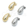 Arete Dormilona 02.163.0251 Oro Laminado, Diseño de Gota, Pulido, Tono Dorado