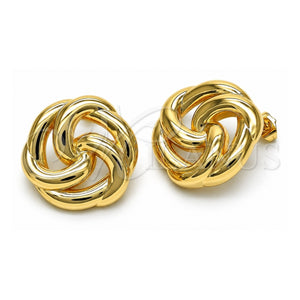 Arete Dormilona 02.163.0252 Oro Laminado, Pulido, Tono Dorado