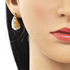 Arete Dormilona 02.163.0253 Oro Laminado, Pulido, Tono Dorado