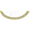 Pulsera Tennis 03.284.0036.07 Oro Laminado, con Blanca Zirconia Cubica, Pulido, Tono Dorado (10 MM Thickness, 7 Inches Length)