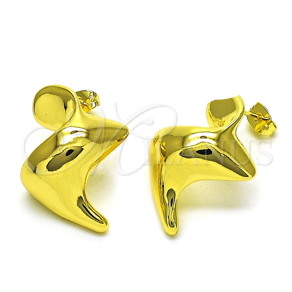 Arete Dormilona 02.368.0084 Oro Laminado, Pulido, Tono Dorado