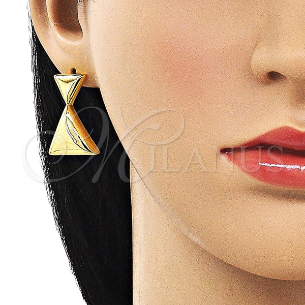 Arete Colgante 02.368.0087 Oro Laminado, Pulido, Tono Dorado