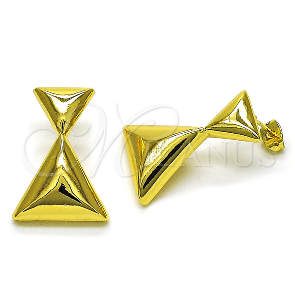 Arete Colgante 02.368.0087 Oro Laminado, Pulido, Tono Dorado