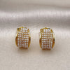 Arete Dormilona 02.379.0078 Oro Laminado, con Marfil Perla, Pulido, Tono Dorado