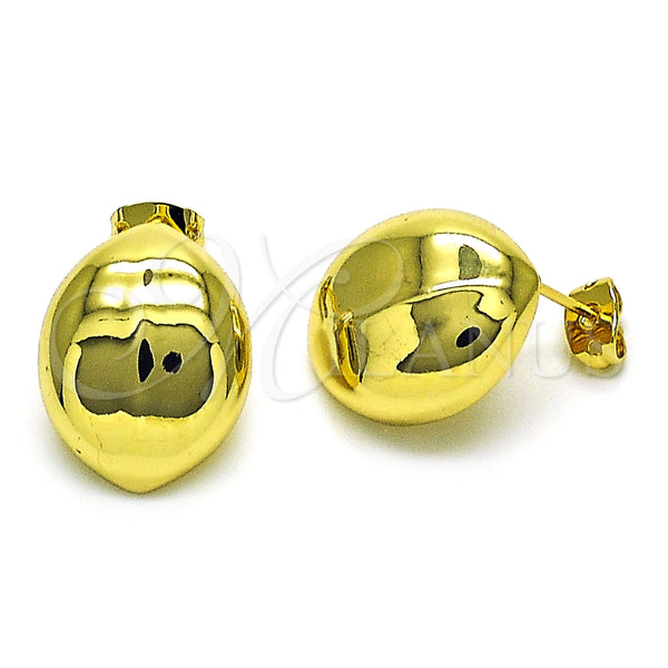 Arete Dormilona 02.341.0166 Oro Laminado, Pulido, Tono Dorado