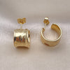 Argolla Pequeña 02.163.0256.18 Oro Laminado, Pulido, Tono Dorado