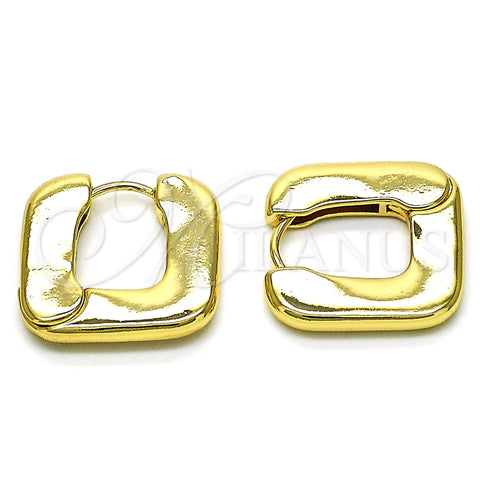 Argolla Huggie 02.163.0259.25 Oro Laminado, Pulido, Tono Dorado