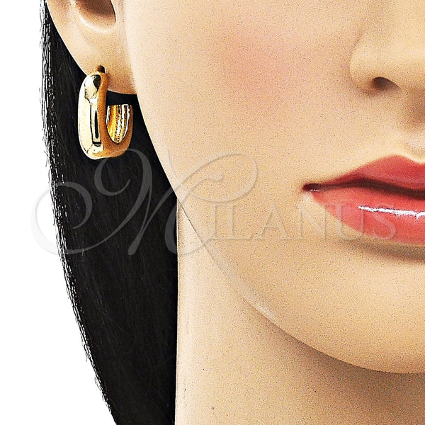 Argolla Pequeña 02.163.0260.22 Oro Laminado, Pulido, Tono Dorado
